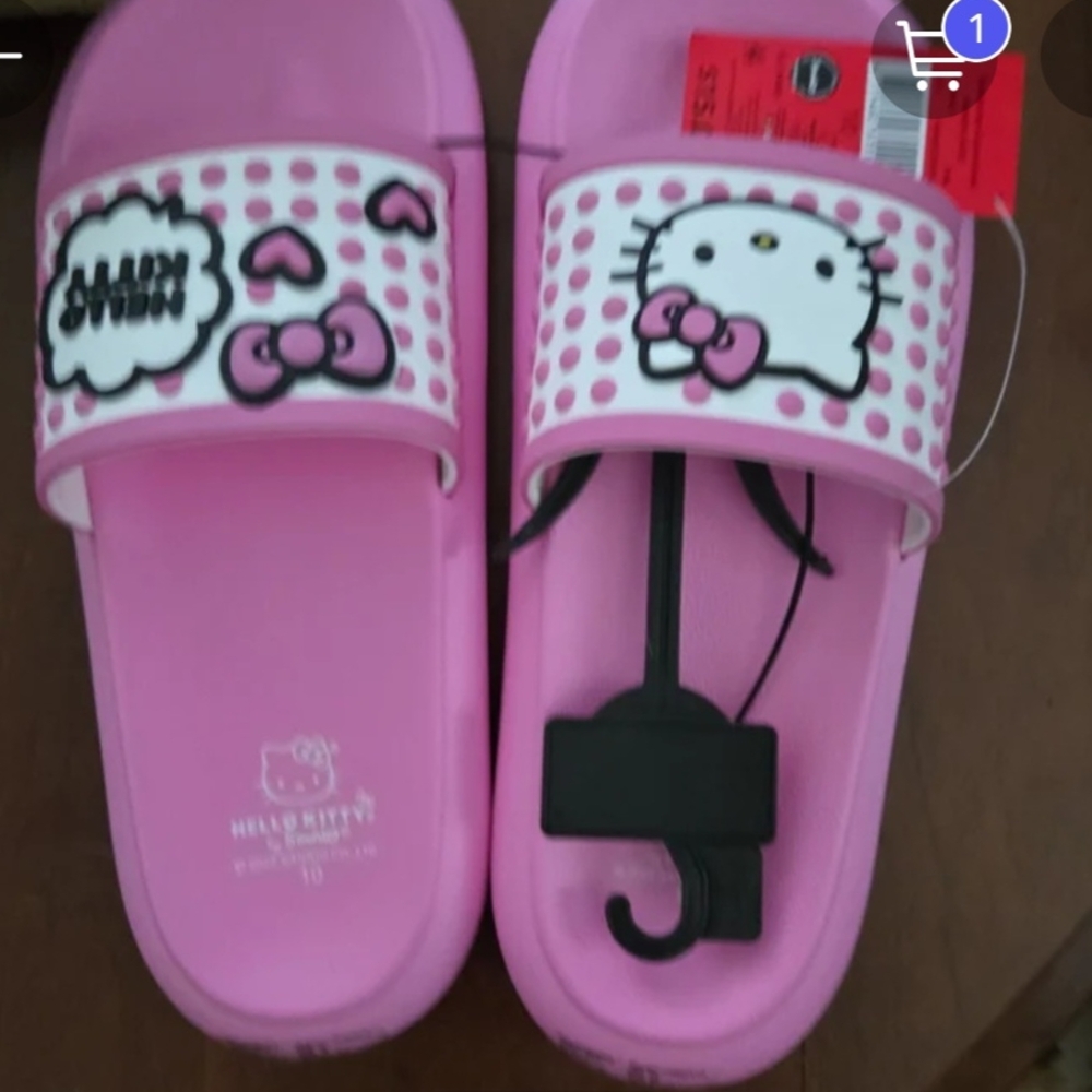 Hello Kitty Polka Dot Pink Sandals